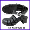SR-N13WR210-9 (2) sandalias del plástico de las sandalias de la jalea del alto talón sandalias al por mayor al por mayor de la jalea